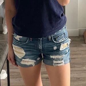 Rag & Bone Distressed Denim Shorts